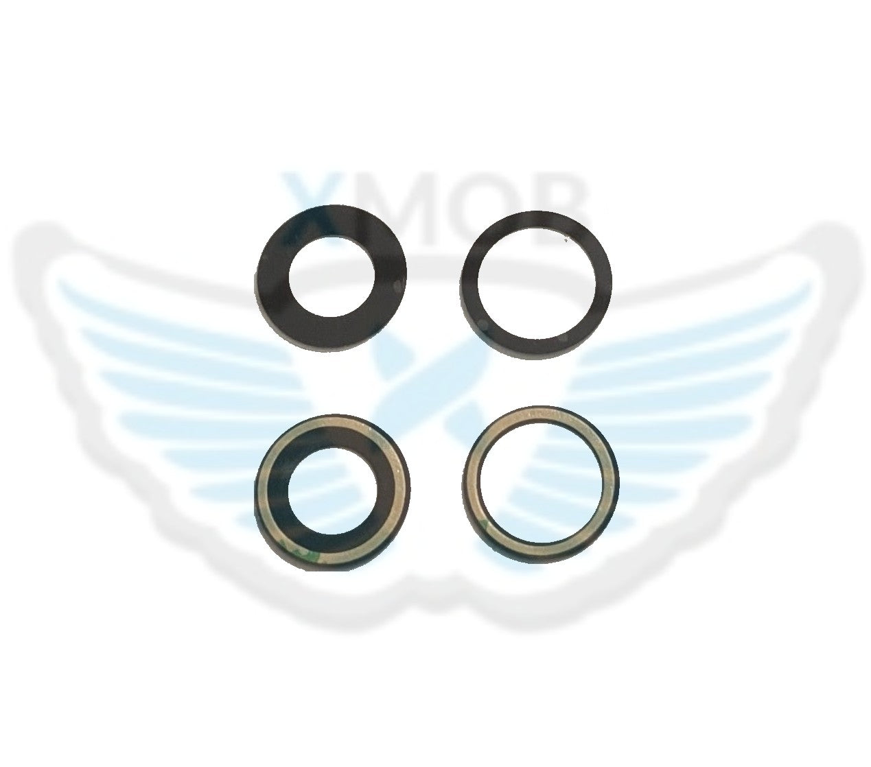 VETRO CAM POSTERIORE IPHONE 17 NERO SENZA CORNICE (2 PEZZI)