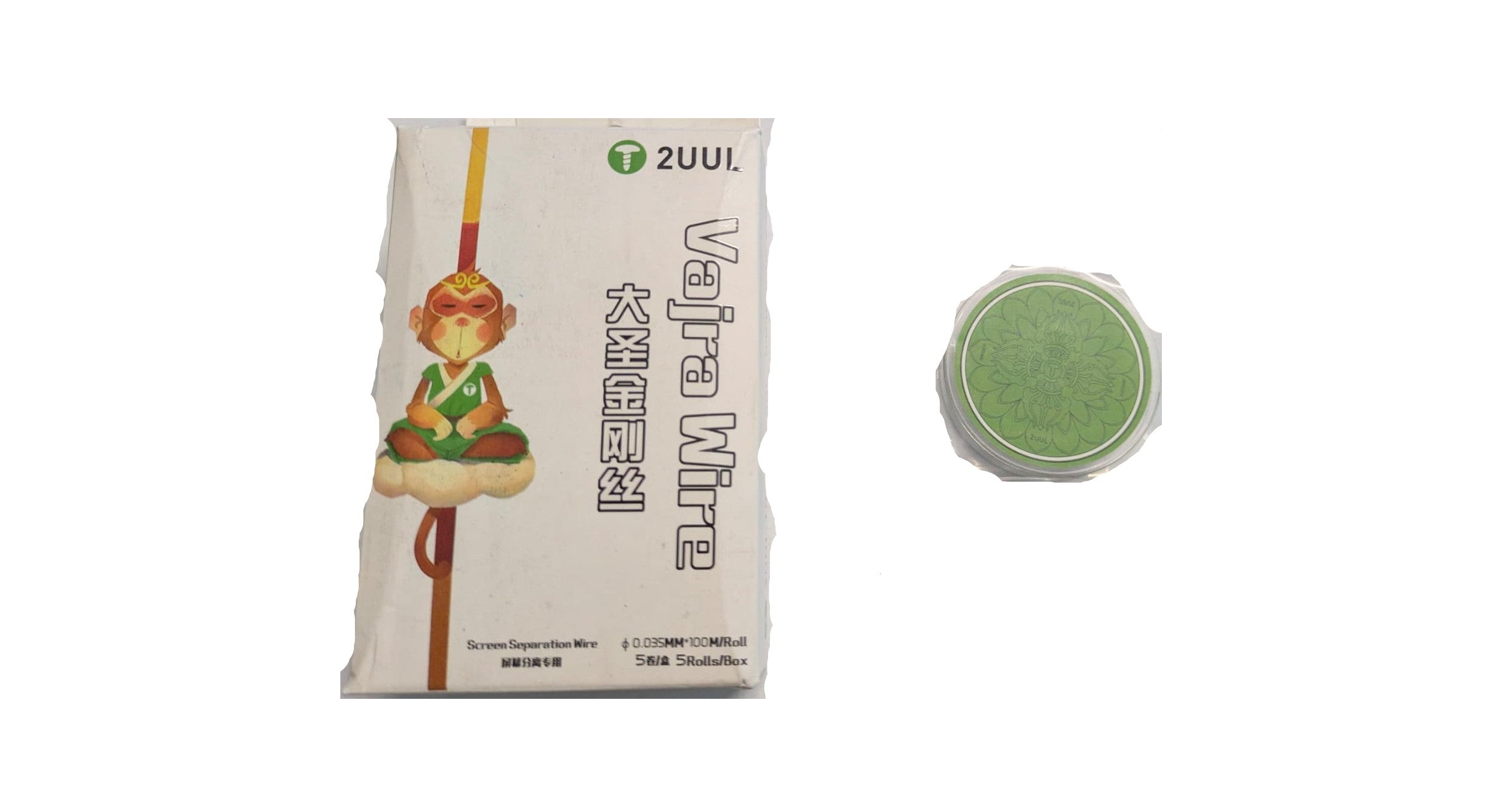 2UUL KIT 5 PEZZI FILO IN MOLIBDENO PER RIMOZIONE VETRO 0,035MM